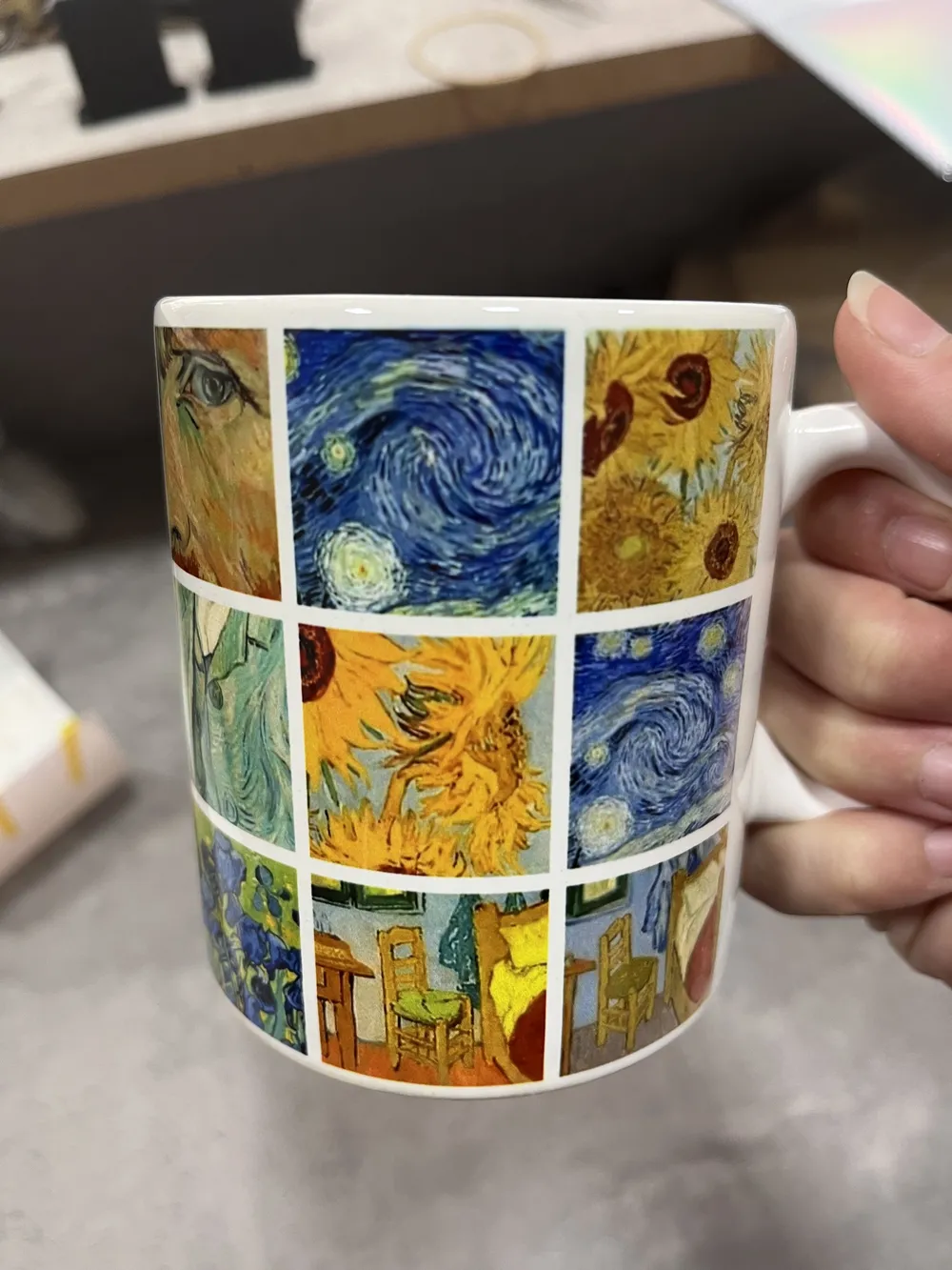Taza cuadro
